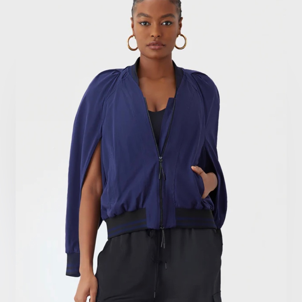 GSTQ - Convertible Bomber Jacket - XXL - Blue & Black